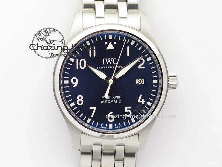 MIROTIME 0301 Durable Mark XVIII Le Petit Prince IW327004 SS Mk Maker Best Edition Blue Dial On SS Bracelet A 7297